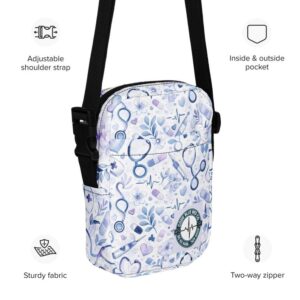 Pretty Nurse Gift Utility crossbody bag