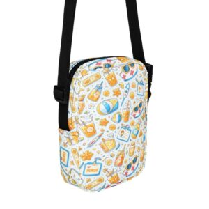Summer Nurse Beach Medical Icons Vacation Pattern Utility crossbody bag