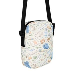 Wound Care Nurse Medical Supplies Pattern Utility crossbody bag