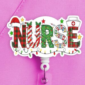 Nurse Christmas Badge Reel