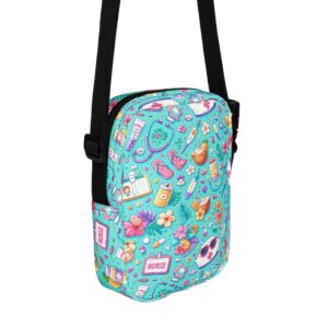 Tropical Nurse Summer Healthcare Vacation Pattern Utility crossbody bag