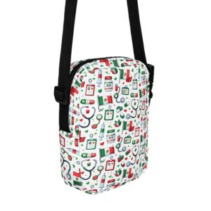 Mexican Nurse Pride Medical Pattern Utility crossbody bag