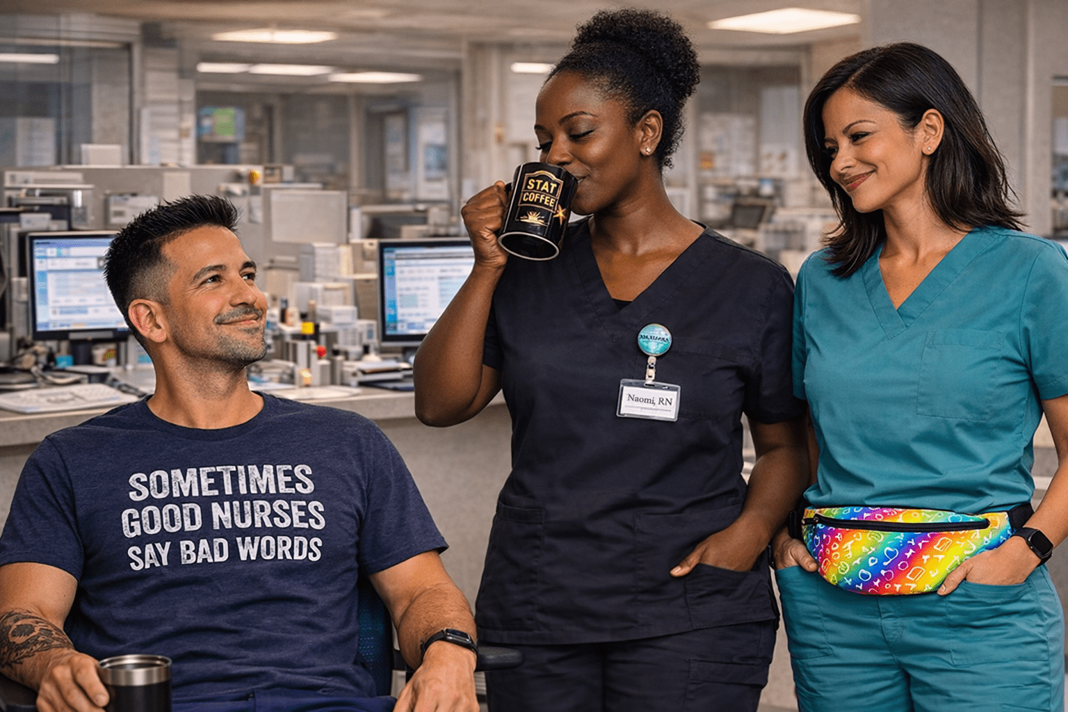 nurse gifts and badge reels from Code Blue Med Co