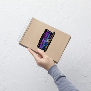 Night Shift Nurse Sticker, Neon Moon Stars ECG Design, Durable Vinyl (Bubble-Free)