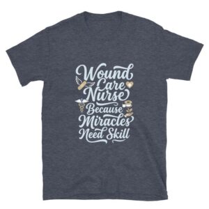 Wound Care Nurse Shirt, Some Heroes Wear Gloves, Nurse Appreciation Tee, Medical Worker Gift Short-Sleeve Unisex T-Shirt