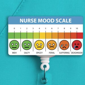 Pain Scale Badge Reel, Funny Nurse Badge Reel, Medical Assistant Gift