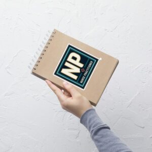 Nurse Practitioner Medical Professional Design, Bold NP Healthcare Worker Gift Bubble-free stickers