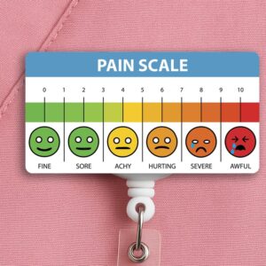 Pain Scale Badge Reel, Nurse Badge Reel, Medical Assistant Gift