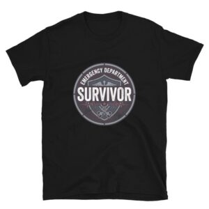 ER Nurse Shirt, Emergency Department Survivor, ER Nurse Gift Short-Sleeve Unisex T-Shirt