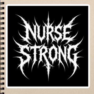Nobody Warned Me About the Charting Funny Nurse Quote, Charting Humor for RN LPN CNA Medical Staff Bubble-free stickers