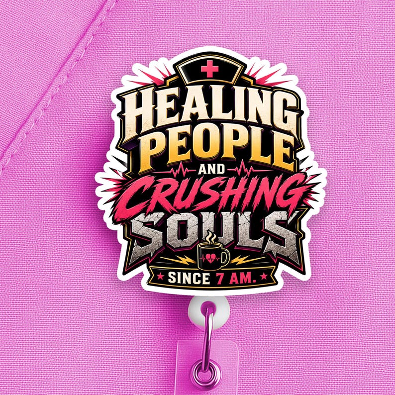 Care First Badge Reel, Nurse Badge Reel, Healthcare Worker Gift - Image 3