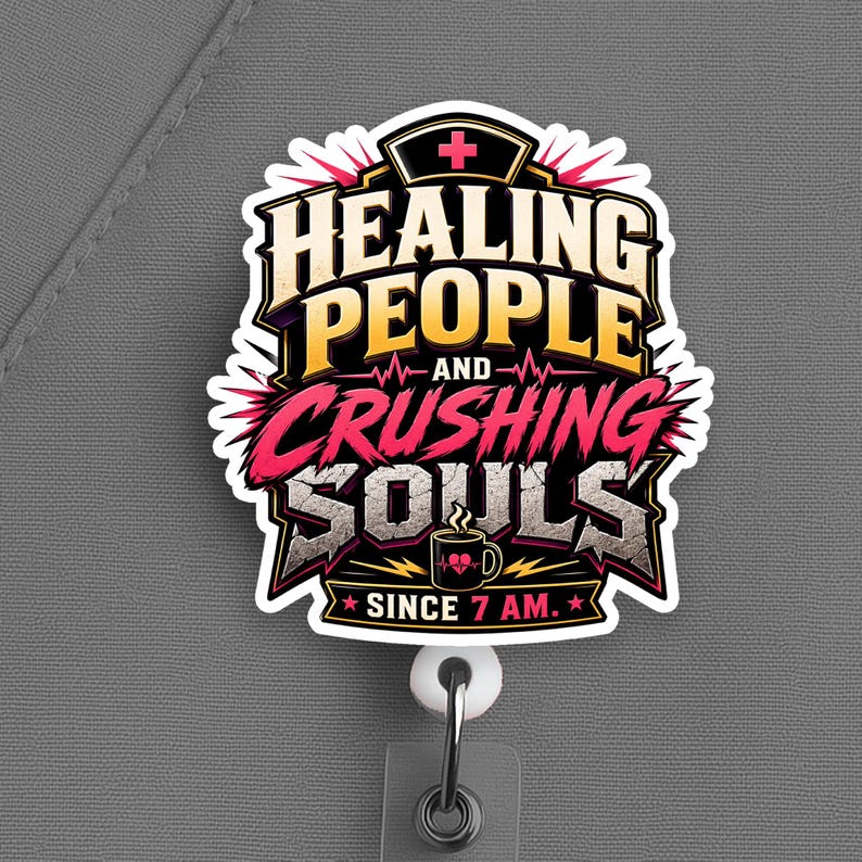 Care First Badge Reel, Nurse Badge Reel, Healthcare Worker Gift - Image 6
