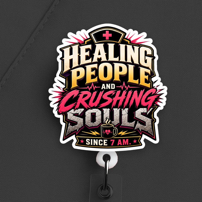 Care First Badge Reel, Nurse Badge Reel, Healthcare Worker Gift - Image 8