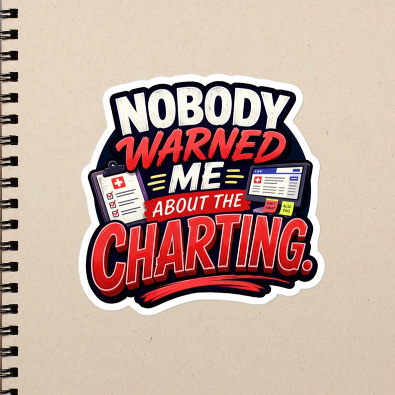 Here to Help Nurse Gift Caring Healthcare Worker CNA RN LPN Compassion Design Bubble-free stickers - Image 3