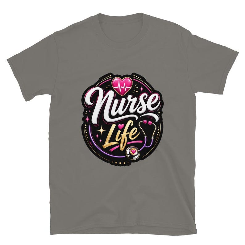 Nurse Life Nurse Gift Cute Nurse Design RN LPN Night Shift Healthcare Worker Short-Sleeve Unisex T-Shirt