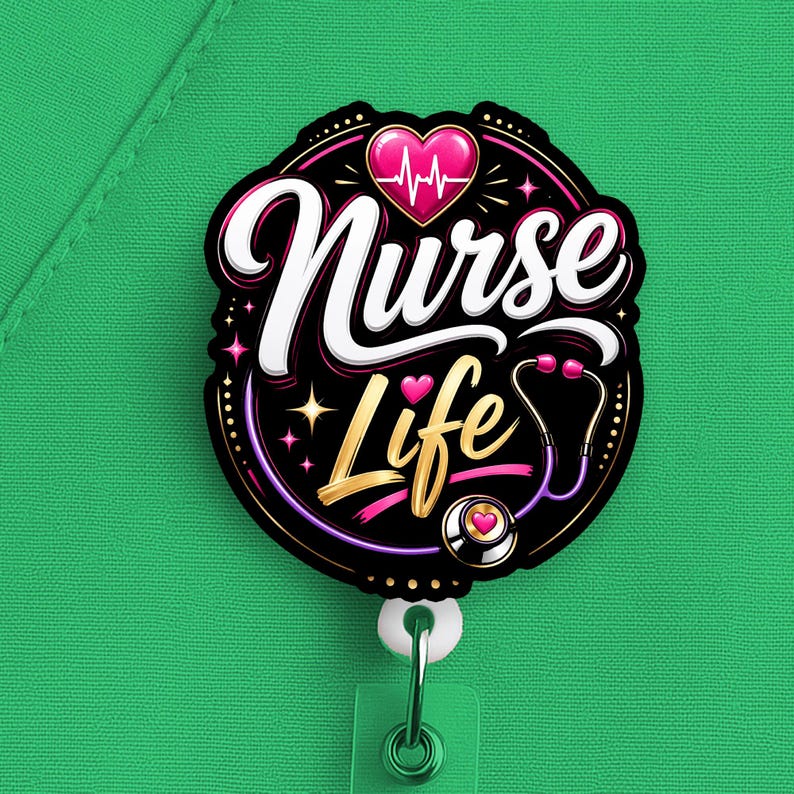 Nurse Life Badge Reel, Nurse Badge Reel, Nurse Gift - Image 7