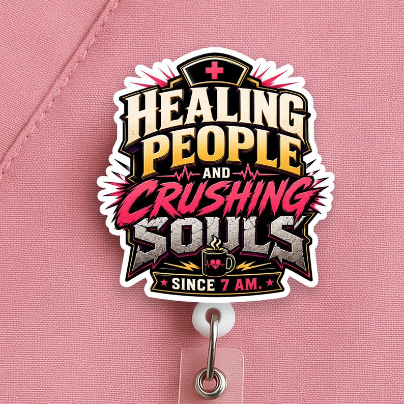 Care First Badge Reel, Nurse Badge Reel, Healthcare Worker Gift - Image 7