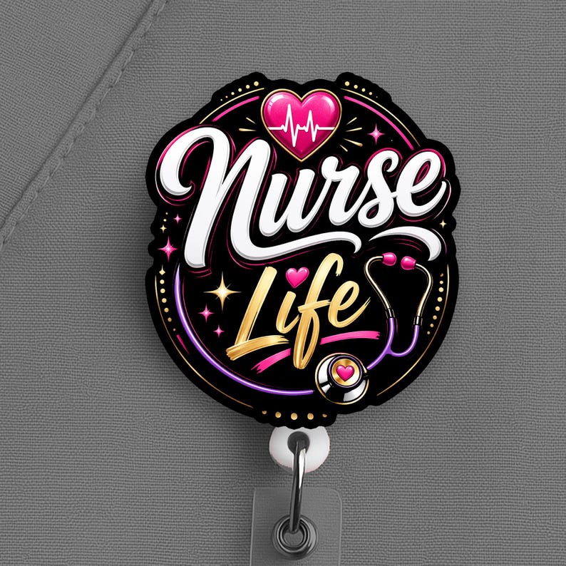 Nurse Life Badge Reel, Nurse Badge Reel, Nurse Gift - Image 8