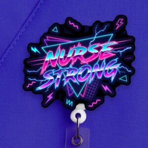 Nurse Strong Badge Reel, Nurse Badge Reel, Nurse Gift