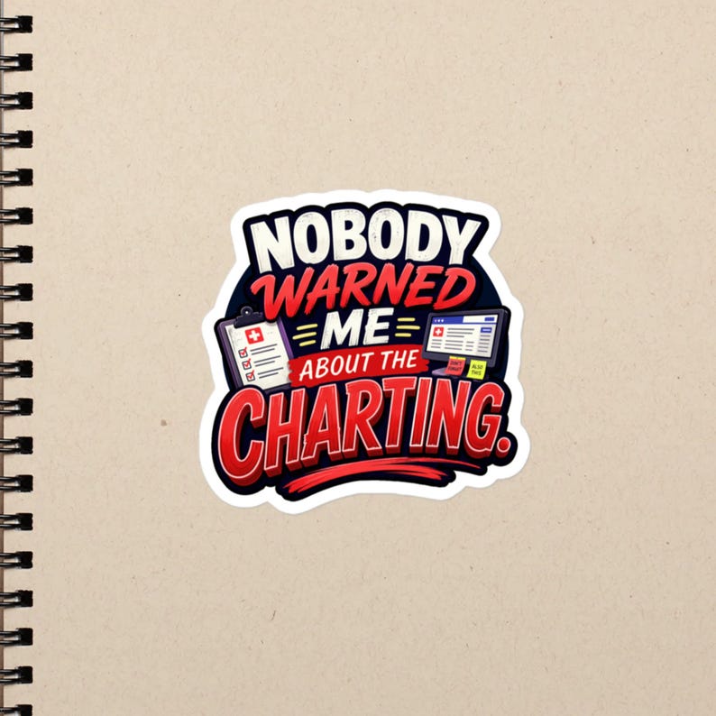 Here to Help Nurse Gift Caring Healthcare Worker CNA RN LPN Compassion Design Bubble-free stickers - Image 2