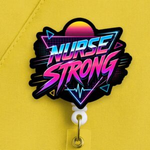 Nurse Strong Badge Reel, Nurse Badge Reel, Nurse Gift