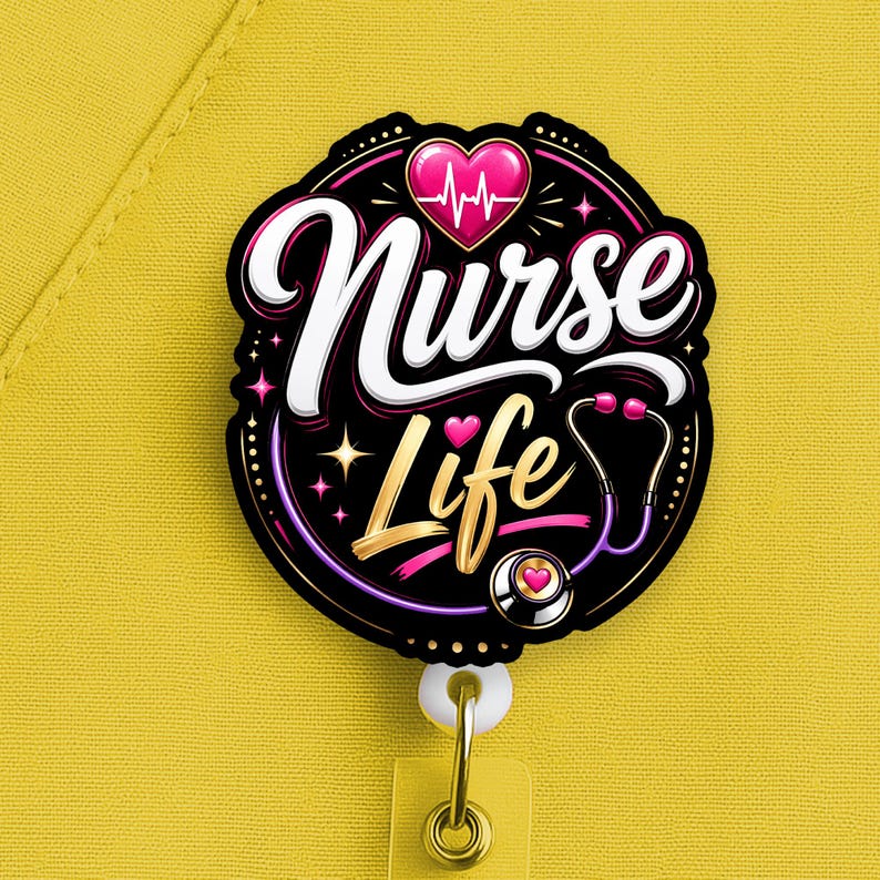 Nurse Life Badge Reel, Nurse Badge Reel, Nurse Gift - Image 5
