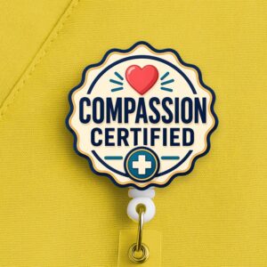 Compassion Certified Badge Reel, Nurse Badge Reel, Healthcare Worker Gift