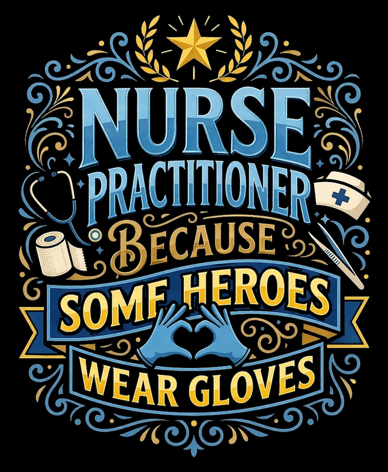 Nurse Practitioner Sticker, Some Heroes Wear Gloves, NP Gift, Medical Worker Decal Bubble-free stickers